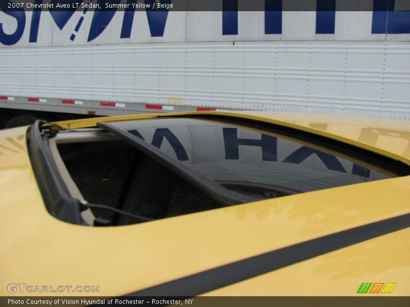 Summer Yellow / Beige 2007 Chevrolet Aveo LT Sedan