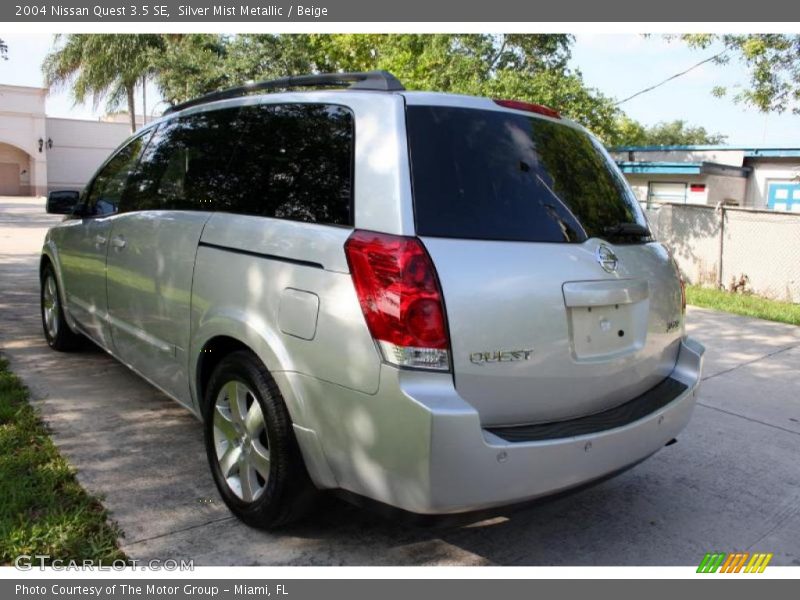 Silver Mist Metallic / Beige 2004 Nissan Quest 3.5 SE