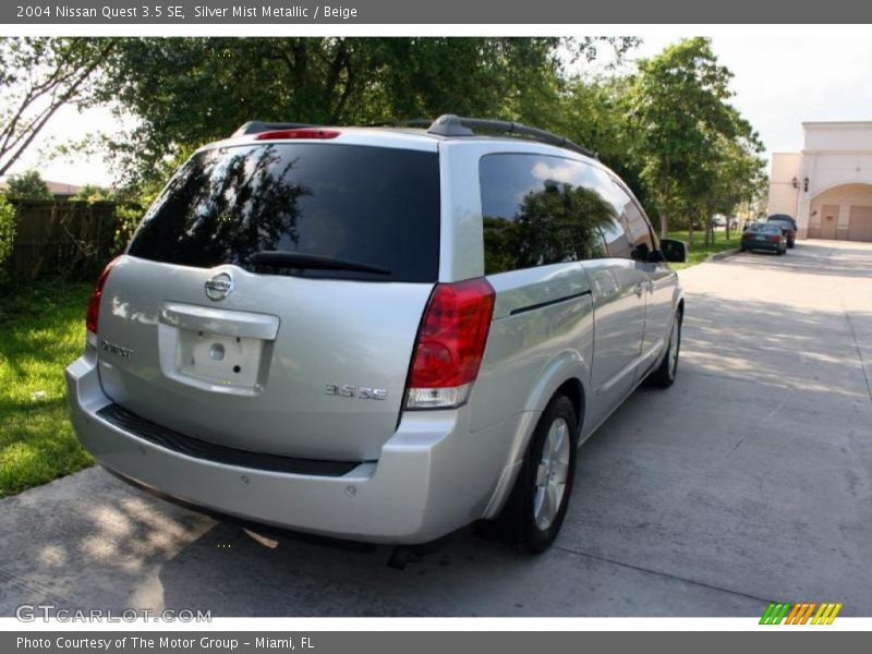 Silver Mist Metallic / Beige 2004 Nissan Quest 3.5 SE