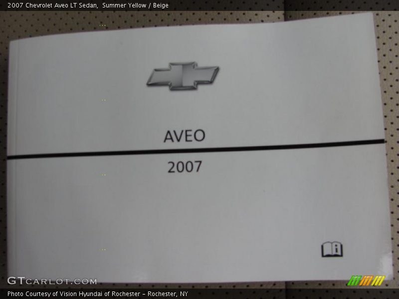 Summer Yellow / Beige 2007 Chevrolet Aveo LT Sedan