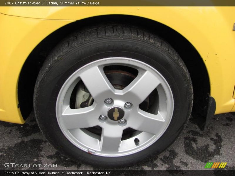 Summer Yellow / Beige 2007 Chevrolet Aveo LT Sedan