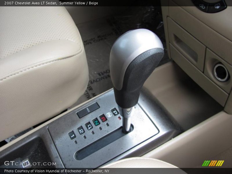 Summer Yellow / Beige 2007 Chevrolet Aveo LT Sedan
