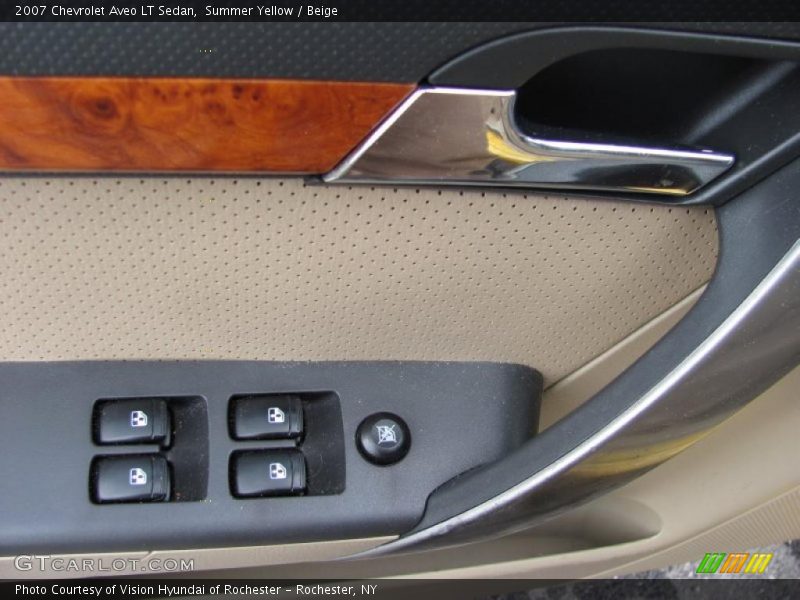 Summer Yellow / Beige 2007 Chevrolet Aveo LT Sedan