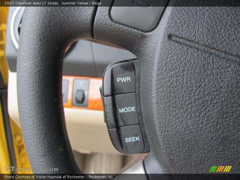 Summer Yellow / Beige 2007 Chevrolet Aveo LT Sedan