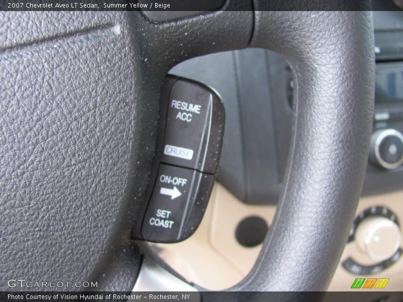 Summer Yellow / Beige 2007 Chevrolet Aveo LT Sedan