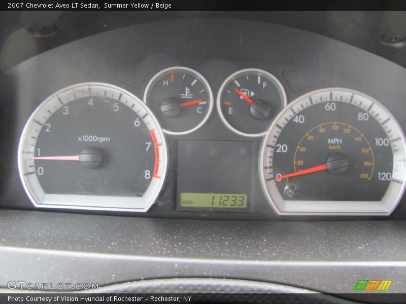 Summer Yellow / Beige 2007 Chevrolet Aveo LT Sedan
