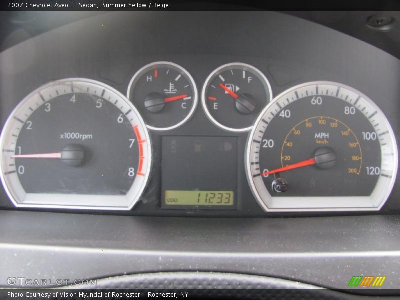 Summer Yellow / Beige 2007 Chevrolet Aveo LT Sedan