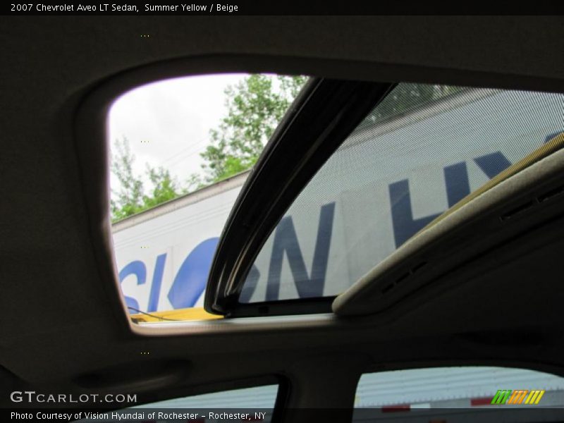 Summer Yellow / Beige 2007 Chevrolet Aveo LT Sedan