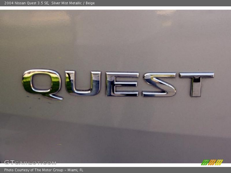 Silver Mist Metallic / Beige 2004 Nissan Quest 3.5 SE