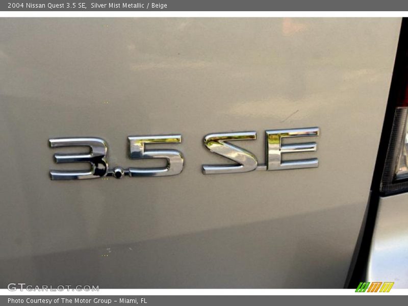 Silver Mist Metallic / Beige 2004 Nissan Quest 3.5 SE