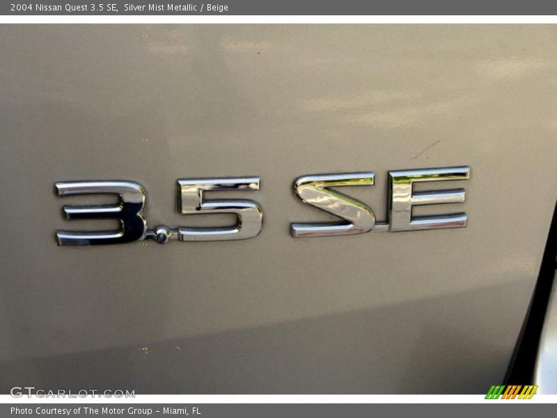 Silver Mist Metallic / Beige 2004 Nissan Quest 3.5 SE