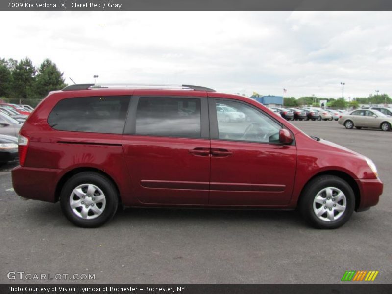 Claret Red / Gray 2009 Kia Sedona LX