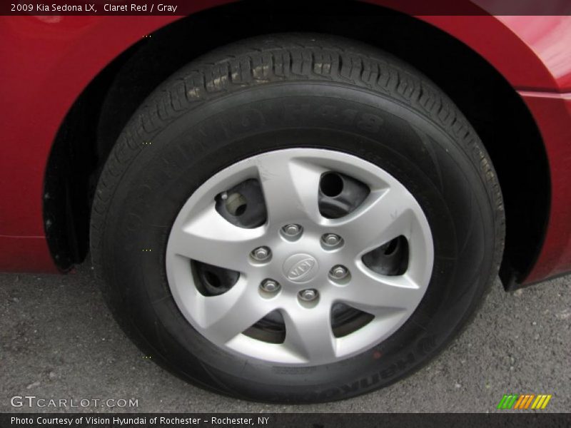 Claret Red / Gray 2009 Kia Sedona LX