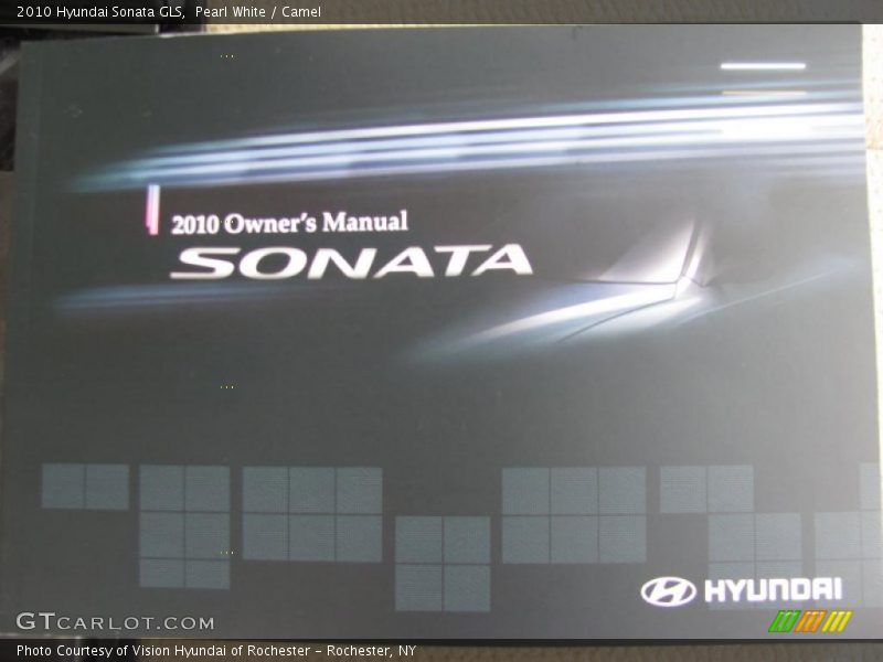 Pearl White / Camel 2010 Hyundai Sonata GLS
