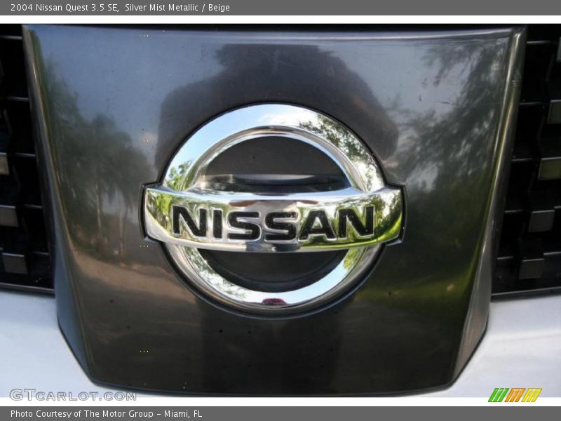 Silver Mist Metallic / Beige 2004 Nissan Quest 3.5 SE