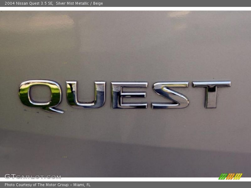 Silver Mist Metallic / Beige 2004 Nissan Quest 3.5 SE