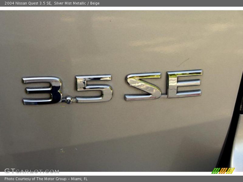 Silver Mist Metallic / Beige 2004 Nissan Quest 3.5 SE