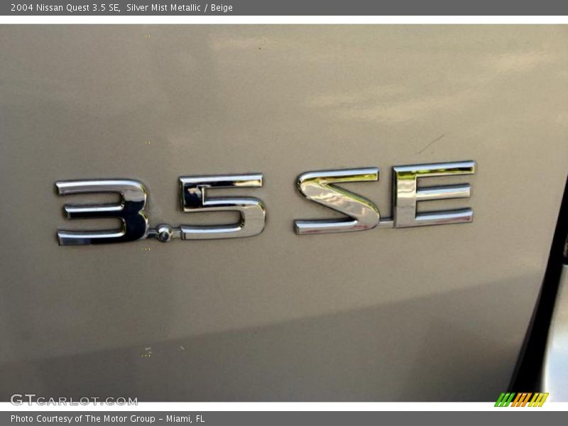 Silver Mist Metallic / Beige 2004 Nissan Quest 3.5 SE