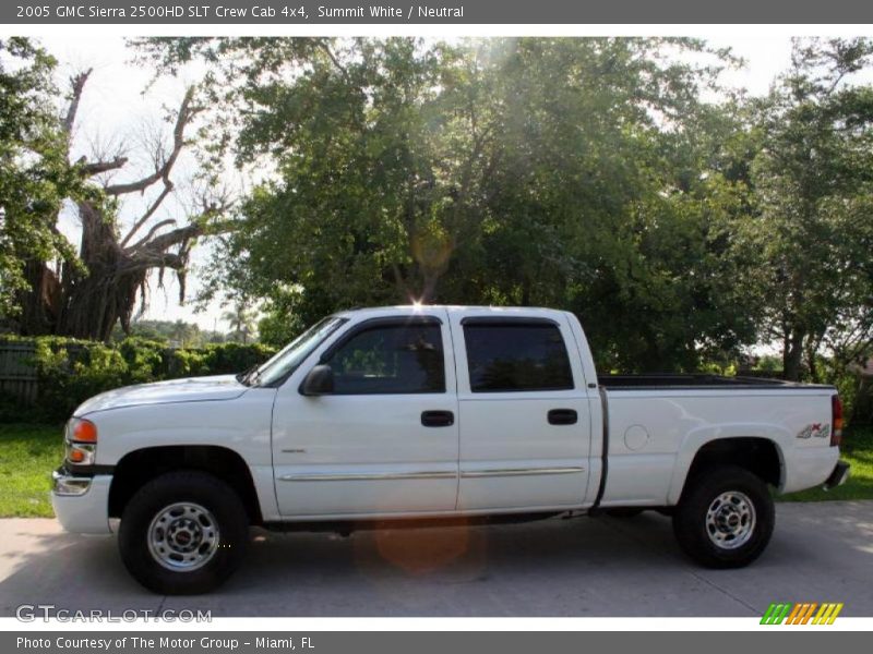 Summit White / Neutral 2005 GMC Sierra 2500HD SLT Crew Cab 4x4