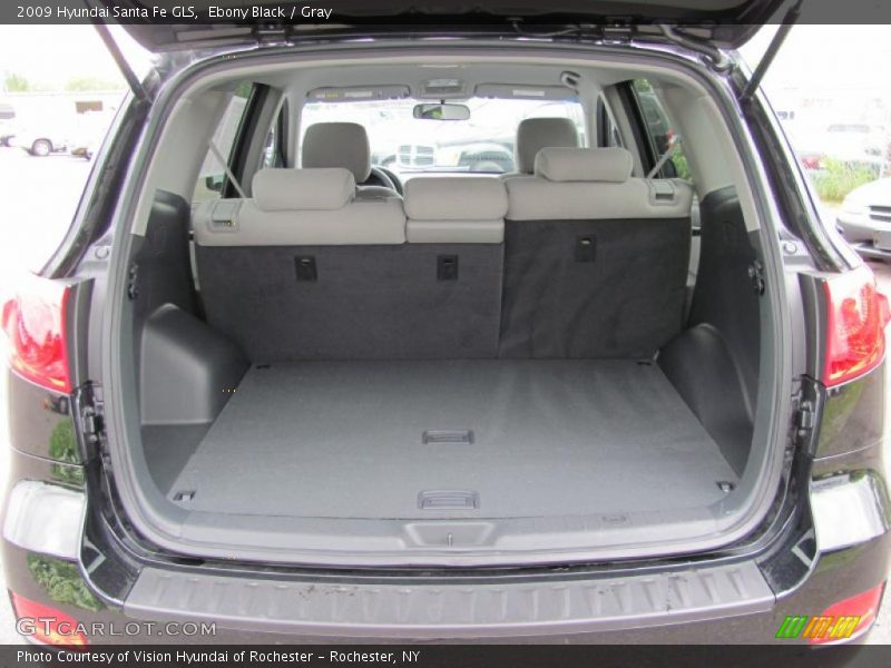 Ebony Black / Gray 2009 Hyundai Santa Fe GLS