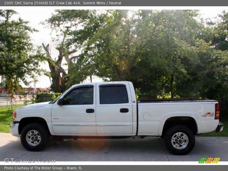 Summit White / Neutral 2005 GMC Sierra 2500HD SLT Crew Cab 4x4