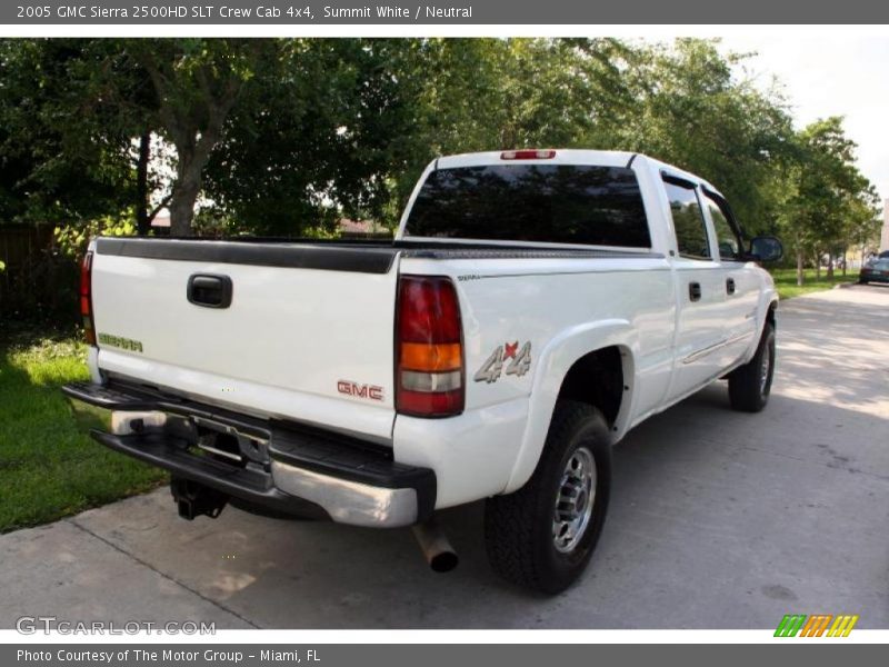 Summit White / Neutral 2005 GMC Sierra 2500HD SLT Crew Cab 4x4
