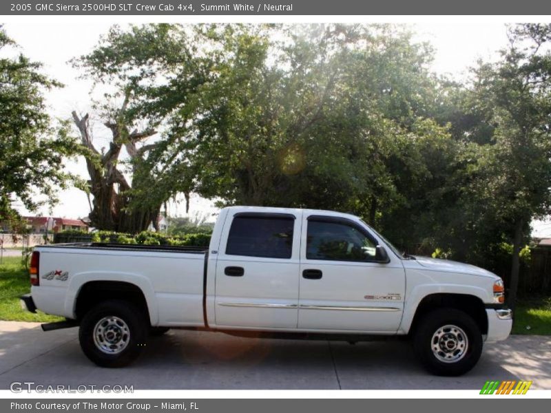 Summit White / Neutral 2005 GMC Sierra 2500HD SLT Crew Cab 4x4