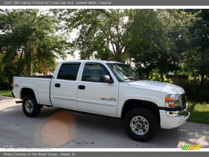 Summit White / Neutral 2005 GMC Sierra 2500HD SLT Crew Cab 4x4
