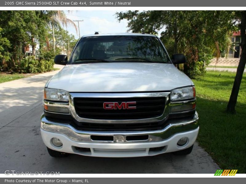 Summit White / Neutral 2005 GMC Sierra 2500HD SLT Crew Cab 4x4