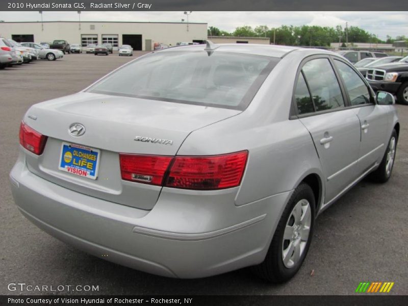 Radiant Silver / Gray 2010 Hyundai Sonata GLS