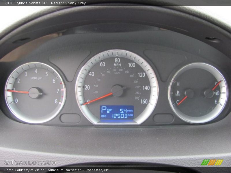 Radiant Silver / Gray 2010 Hyundai Sonata GLS