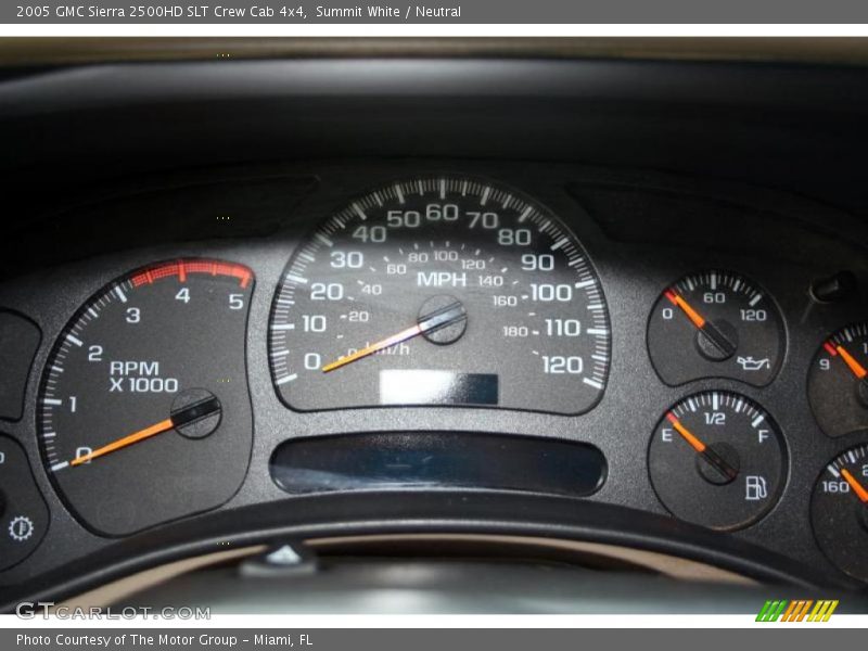 Summit White / Neutral 2005 GMC Sierra 2500HD SLT Crew Cab 4x4