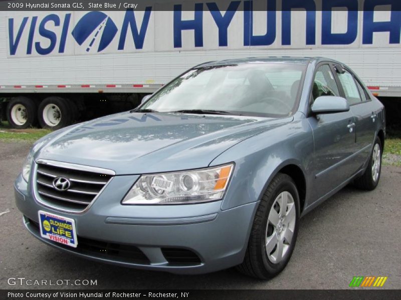 Slate Blue / Gray 2009 Hyundai Sonata GLS