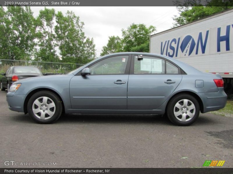 Slate Blue / Gray 2009 Hyundai Sonata GLS