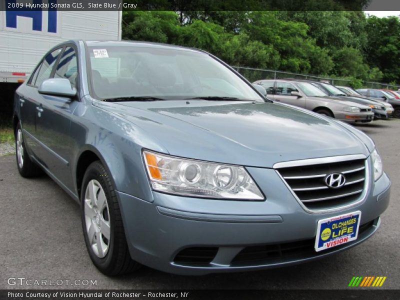 Slate Blue / Gray 2009 Hyundai Sonata GLS