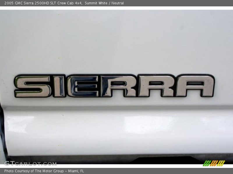 Summit White / Neutral 2005 GMC Sierra 2500HD SLT Crew Cab 4x4