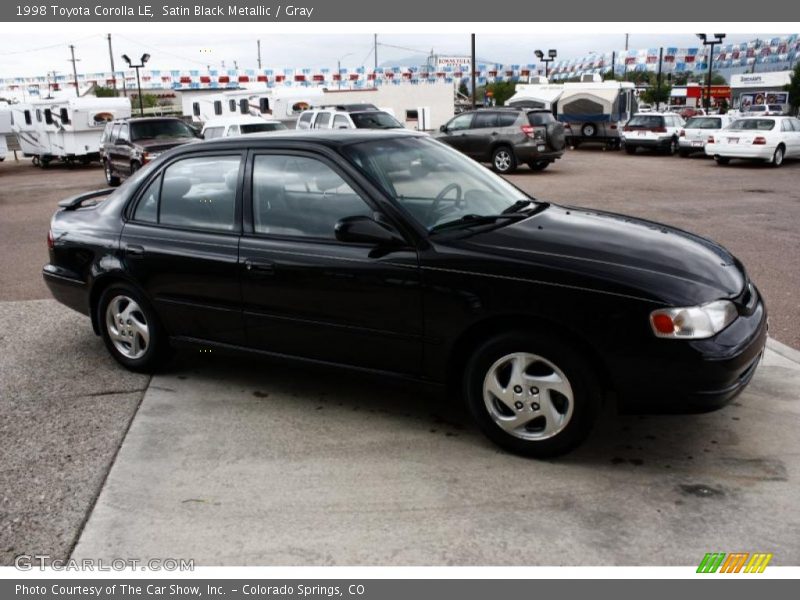 Satin Black Metallic / Gray 1998 Toyota Corolla LE