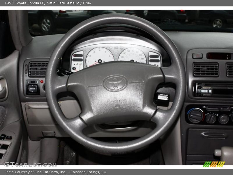 Satin Black Metallic / Gray 1998 Toyota Corolla LE