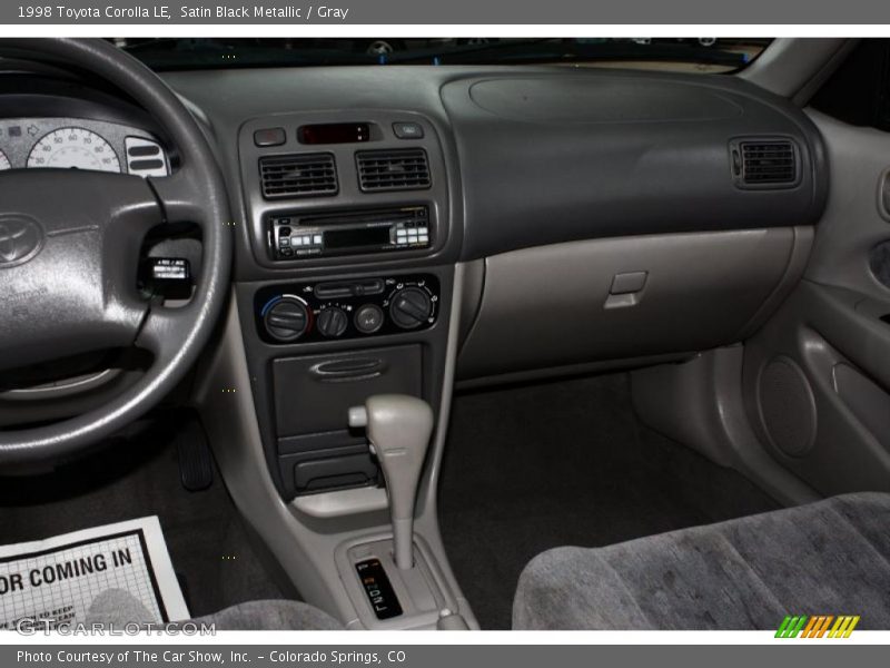 Satin Black Metallic / Gray 1998 Toyota Corolla LE