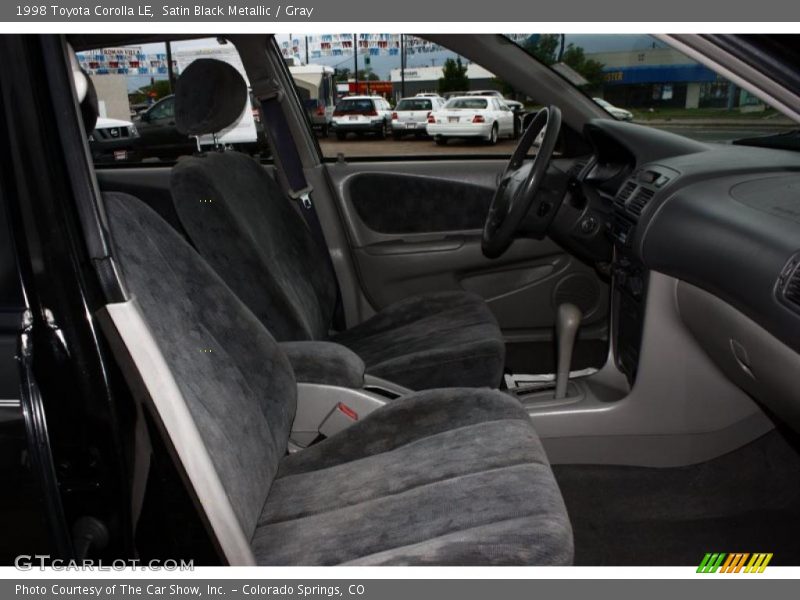 Satin Black Metallic / Gray 1998 Toyota Corolla LE