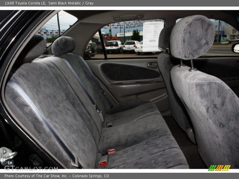 Satin Black Metallic / Gray 1998 Toyota Corolla LE