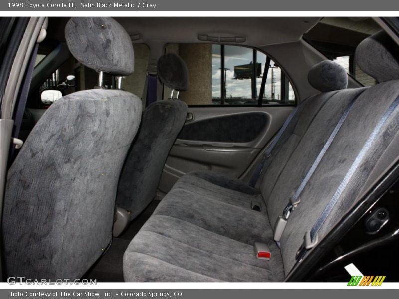 Satin Black Metallic / Gray 1998 Toyota Corolla LE