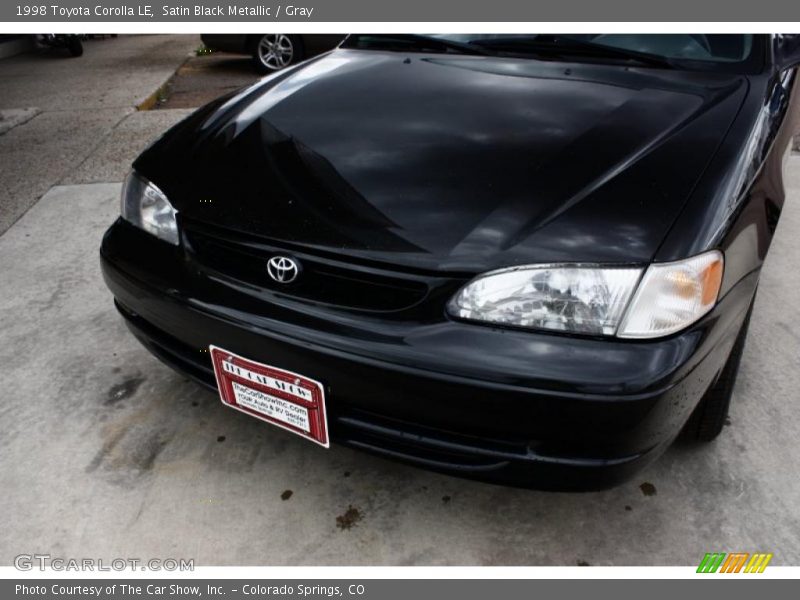 Satin Black Metallic / Gray 1998 Toyota Corolla LE