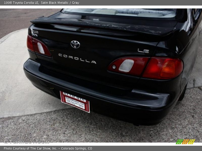 Satin Black Metallic / Gray 1998 Toyota Corolla LE