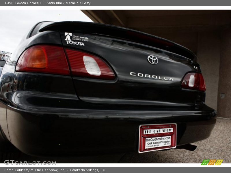 Satin Black Metallic / Gray 1998 Toyota Corolla LE