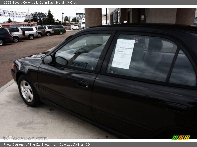Satin Black Metallic / Gray 1998 Toyota Corolla LE