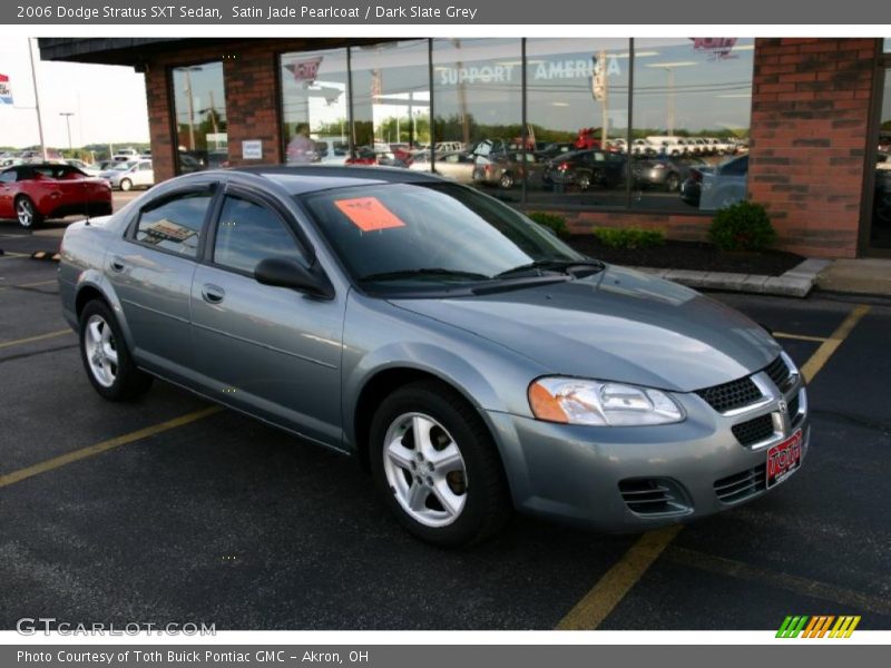 Satin Jade Pearlcoat / Dark Slate Grey 2006 Dodge Stratus SXT Sedan