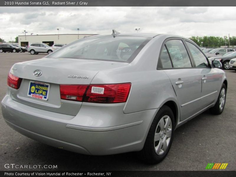 Radiant Silver / Gray 2010 Hyundai Sonata GLS