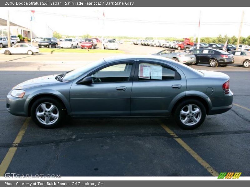 Satin Jade Pearlcoat / Dark Slate Grey 2006 Dodge Stratus SXT Sedan