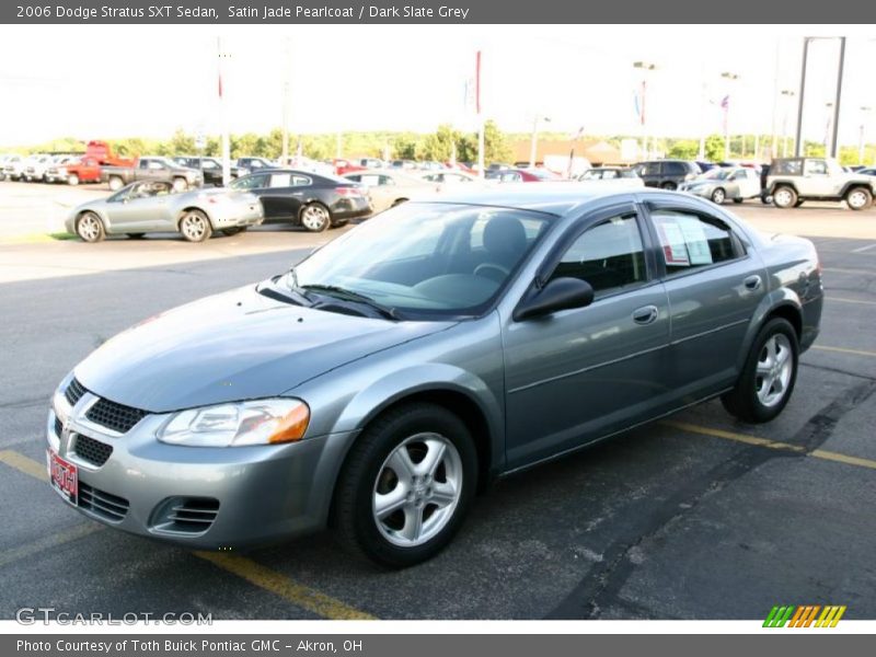 Satin Jade Pearlcoat / Dark Slate Grey 2006 Dodge Stratus SXT Sedan